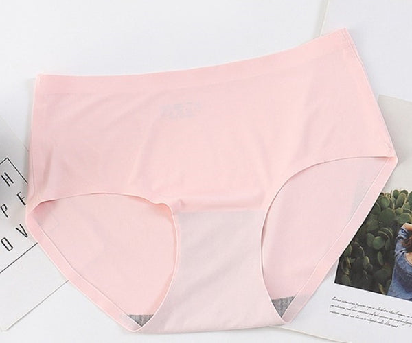 Cool-silk breathable seamless high-waisted panties S/M/L/XL/XXL